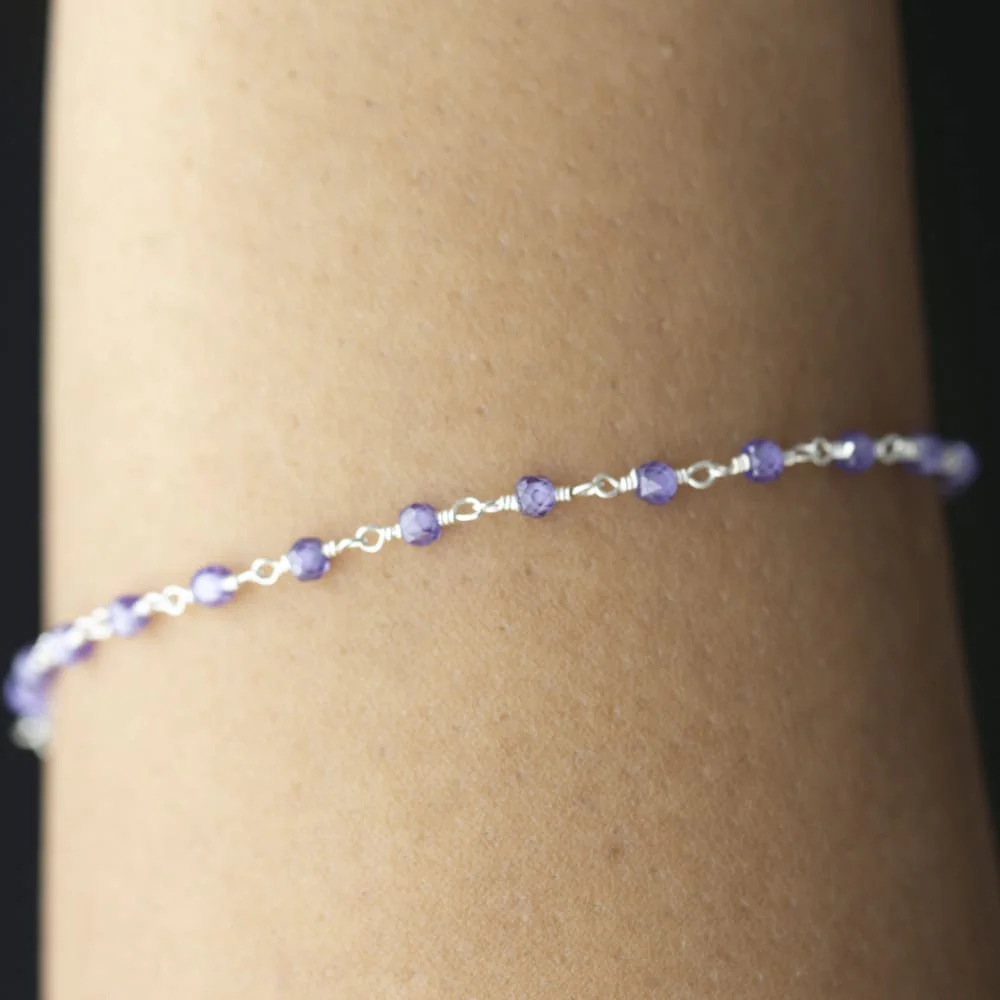 Amethyst Beaded Bracelet - Image 7