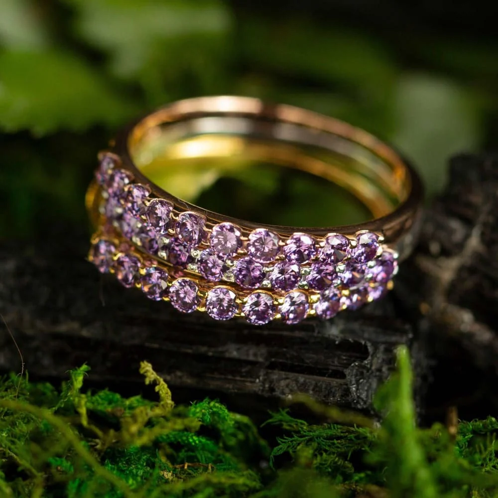 Amethyst Half Eternity Band - Image 4