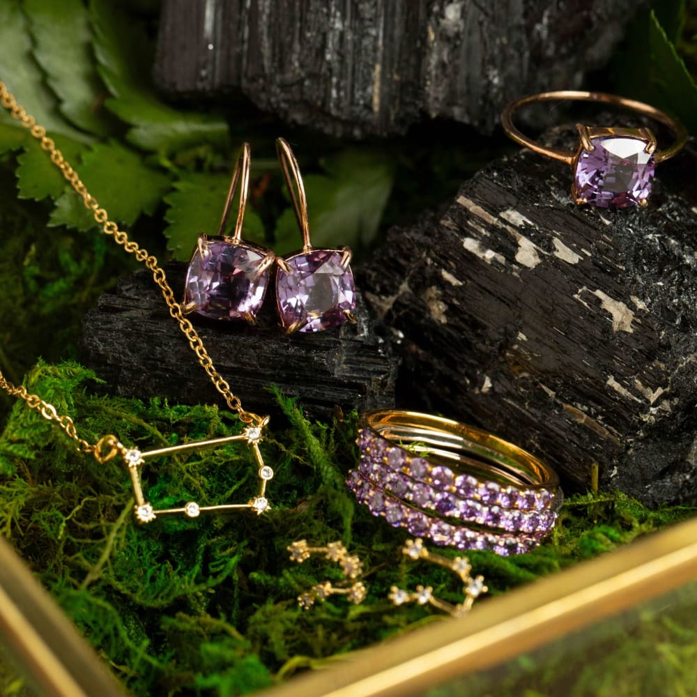 Amethyst Half Eternity Band - Image 5