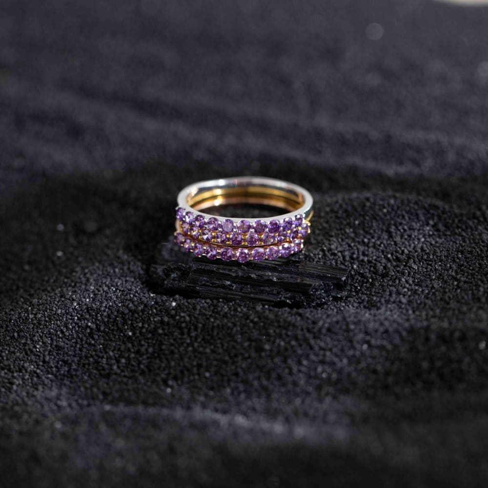 Amethyst Half Eternity Band - Image 7