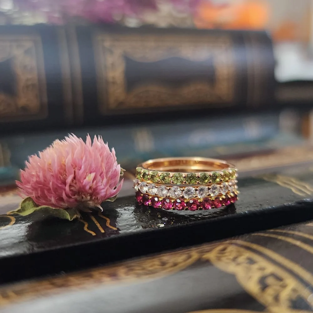 Birthstone Half Eternity Band - Image 9