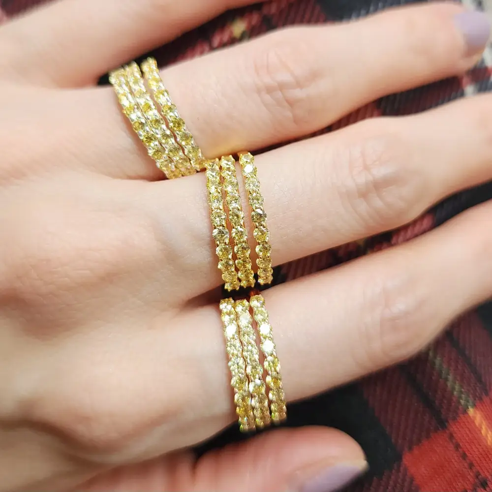 Citrine Half Eternity Band - Image 10
