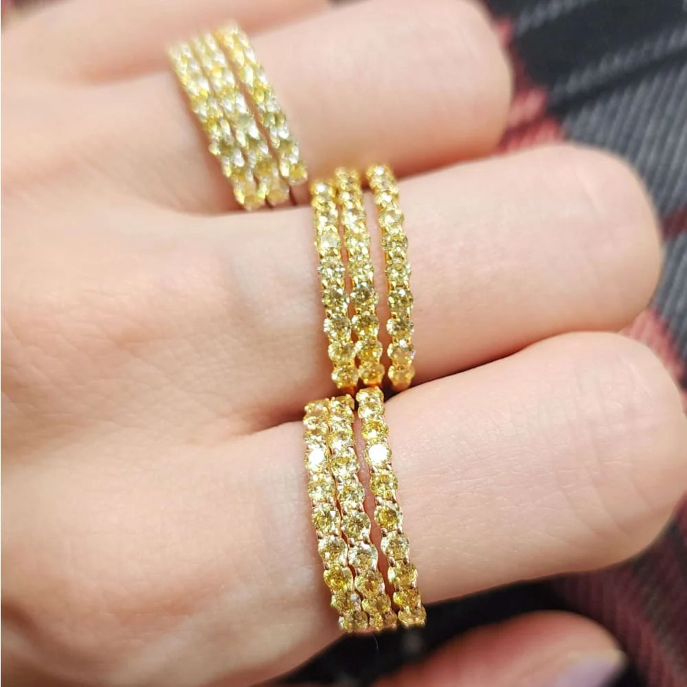 Citrine Half Eternity Band - Image 4