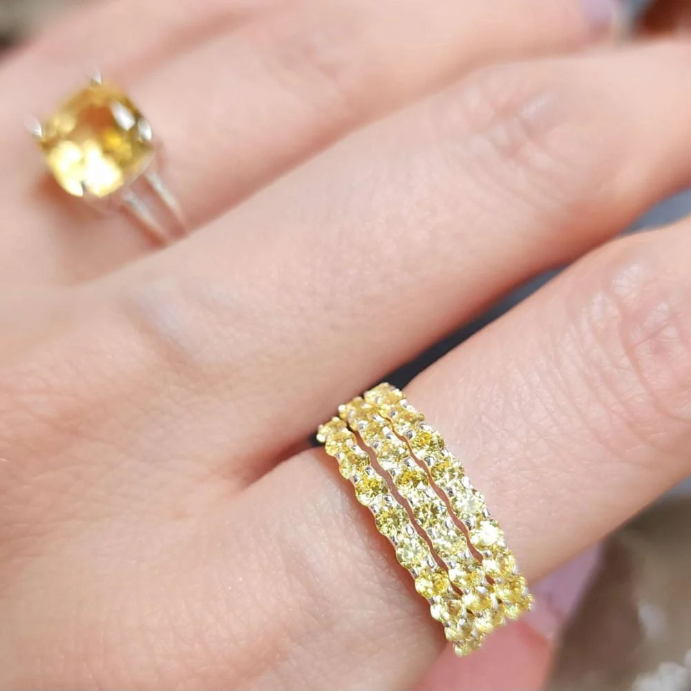 Citrine Half Eternity Band - Image 5