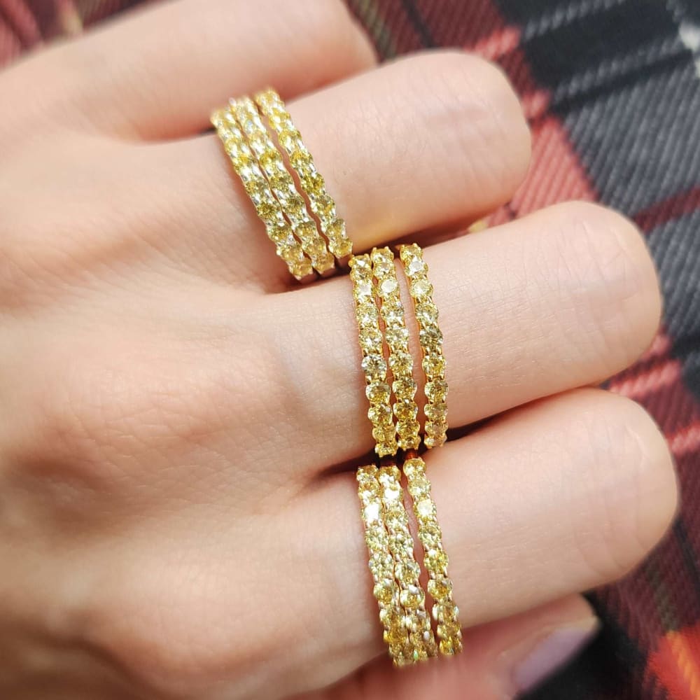 Citrine Half Eternity Band - Image 6
