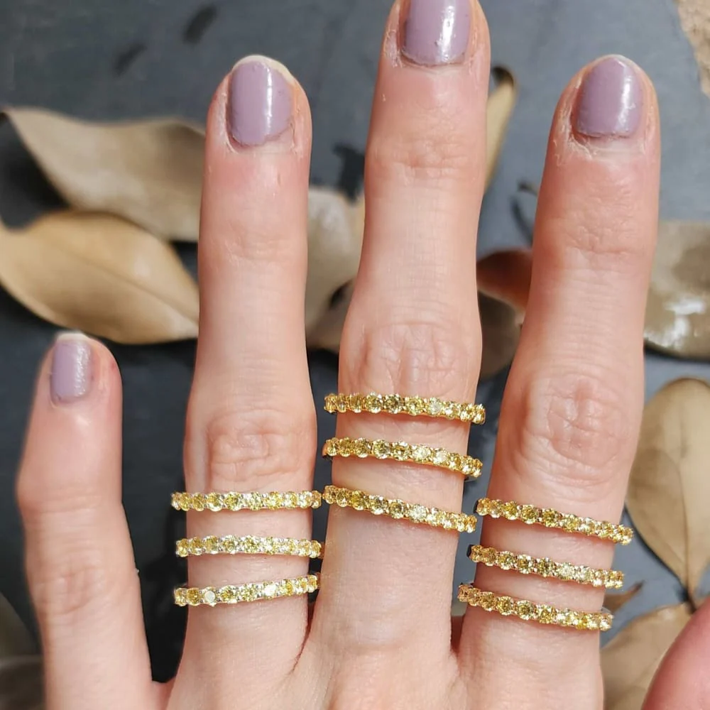 Citrine Half Eternity Band - Image 8