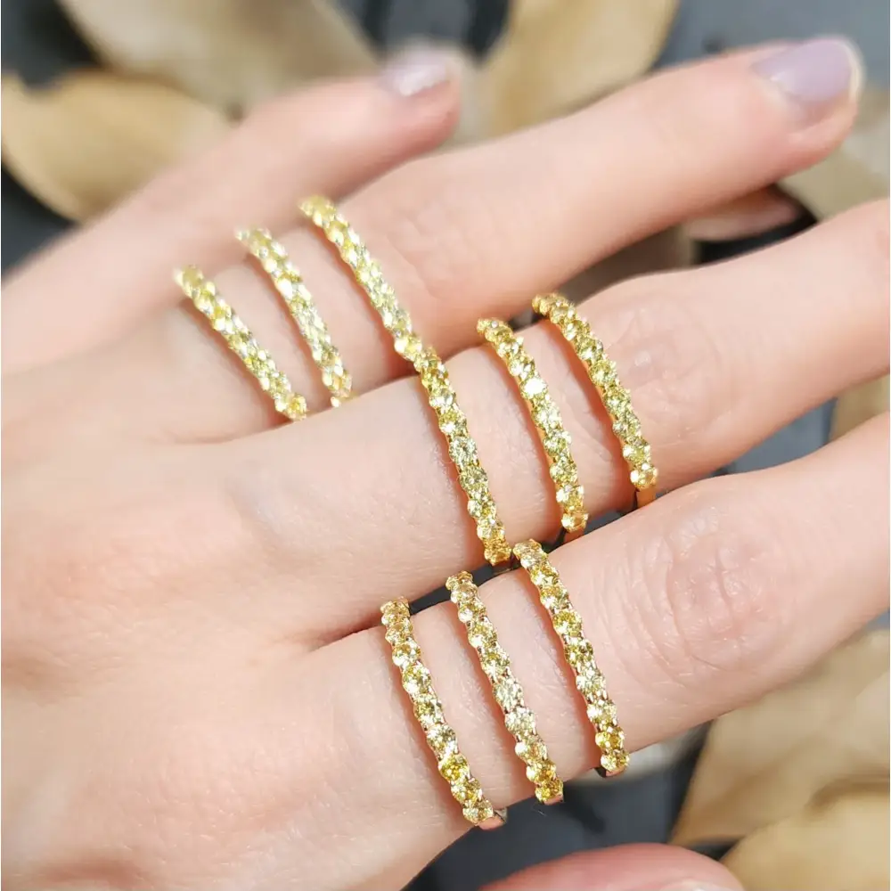 Citrine Half Eternity Band - Image 9