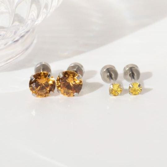 Citrine Stud Earrings - Image 7