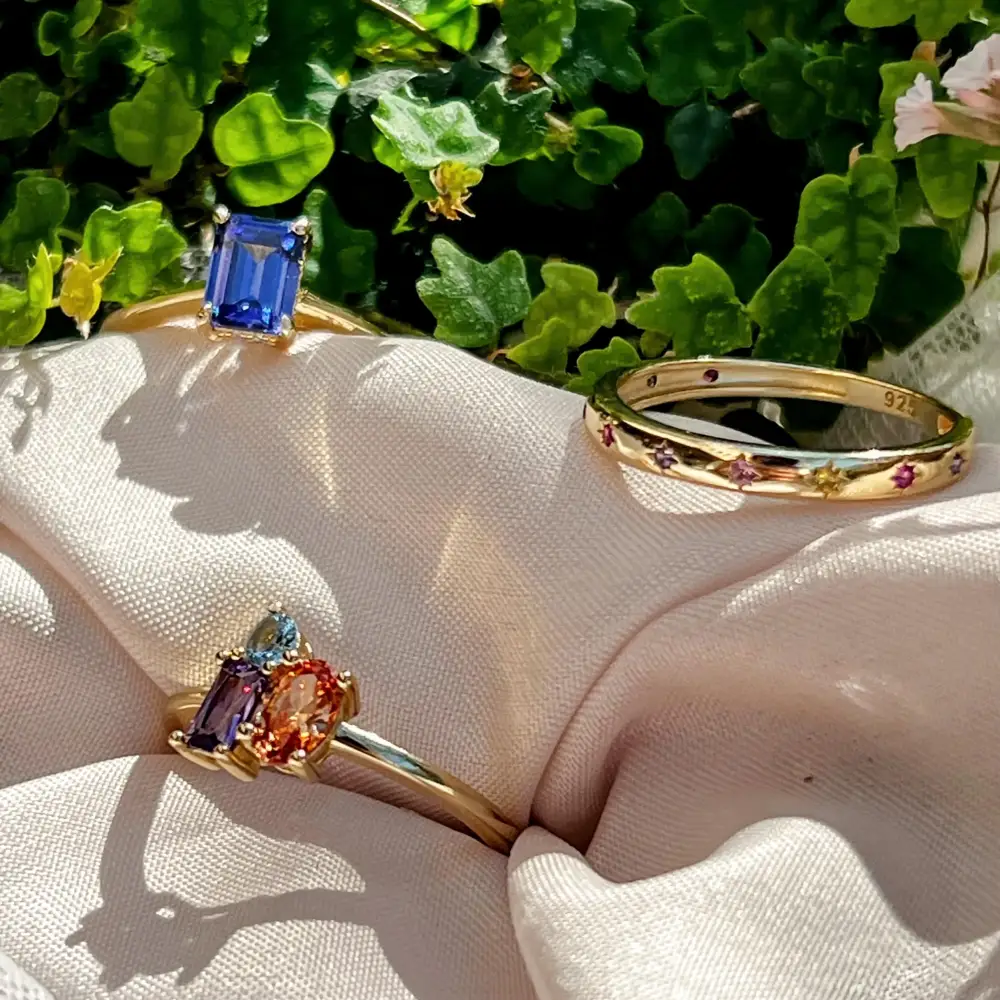 Custom 3 Stone Cluster Ring - Image 7