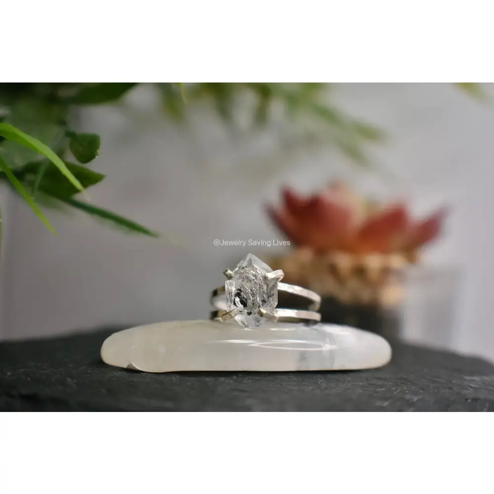 Herkimer Ring - Double Band - Image 4