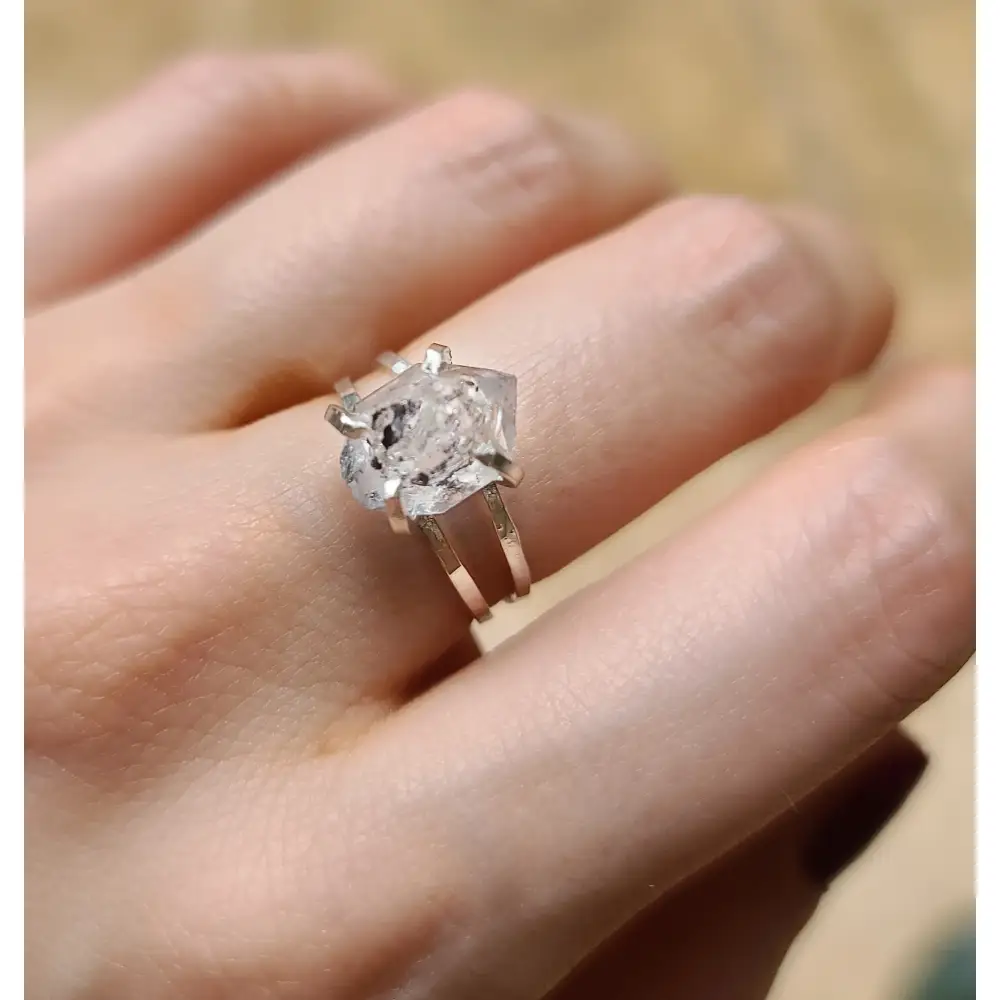 Herkimer Ring - Double Band - Image 8