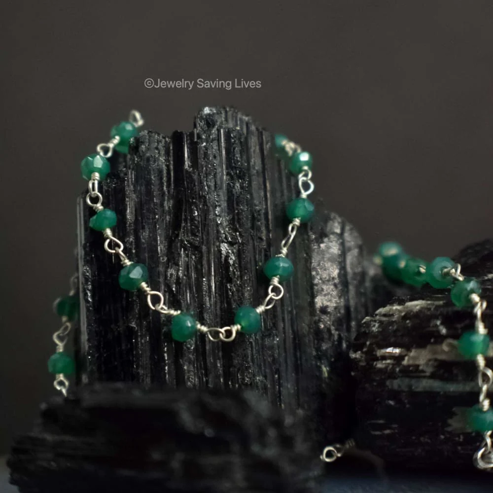 Emerald Beaded Necklace - Image 10