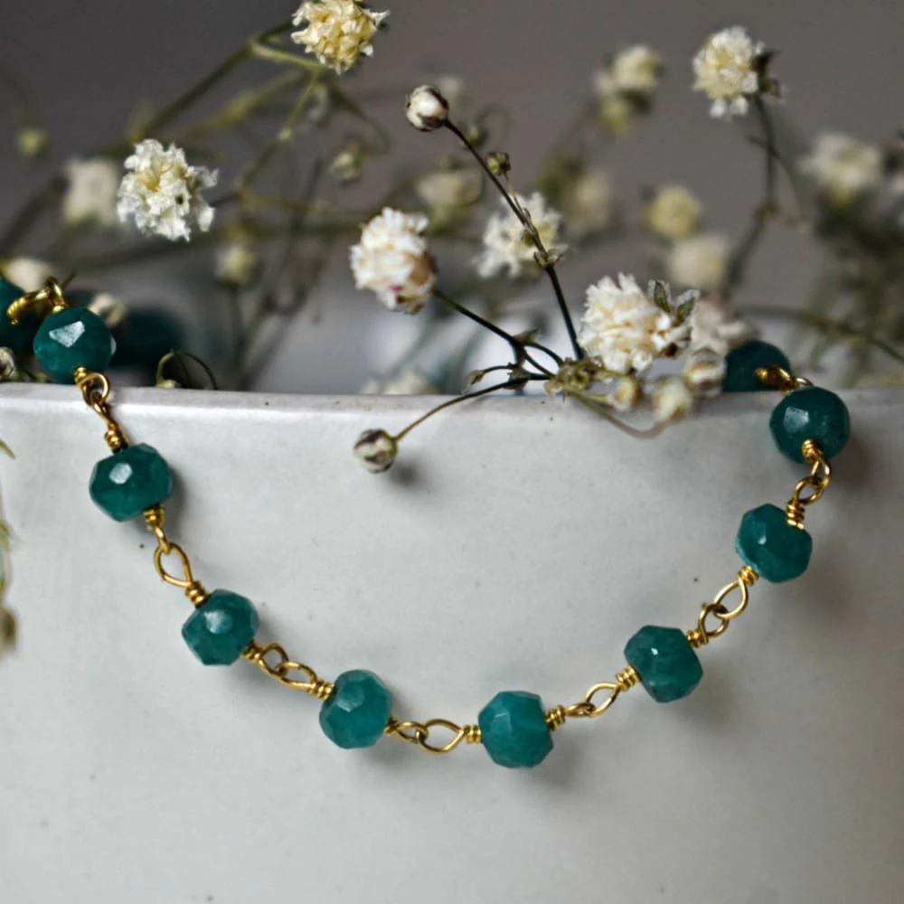 Emerald Beaded Necklace - Image 4