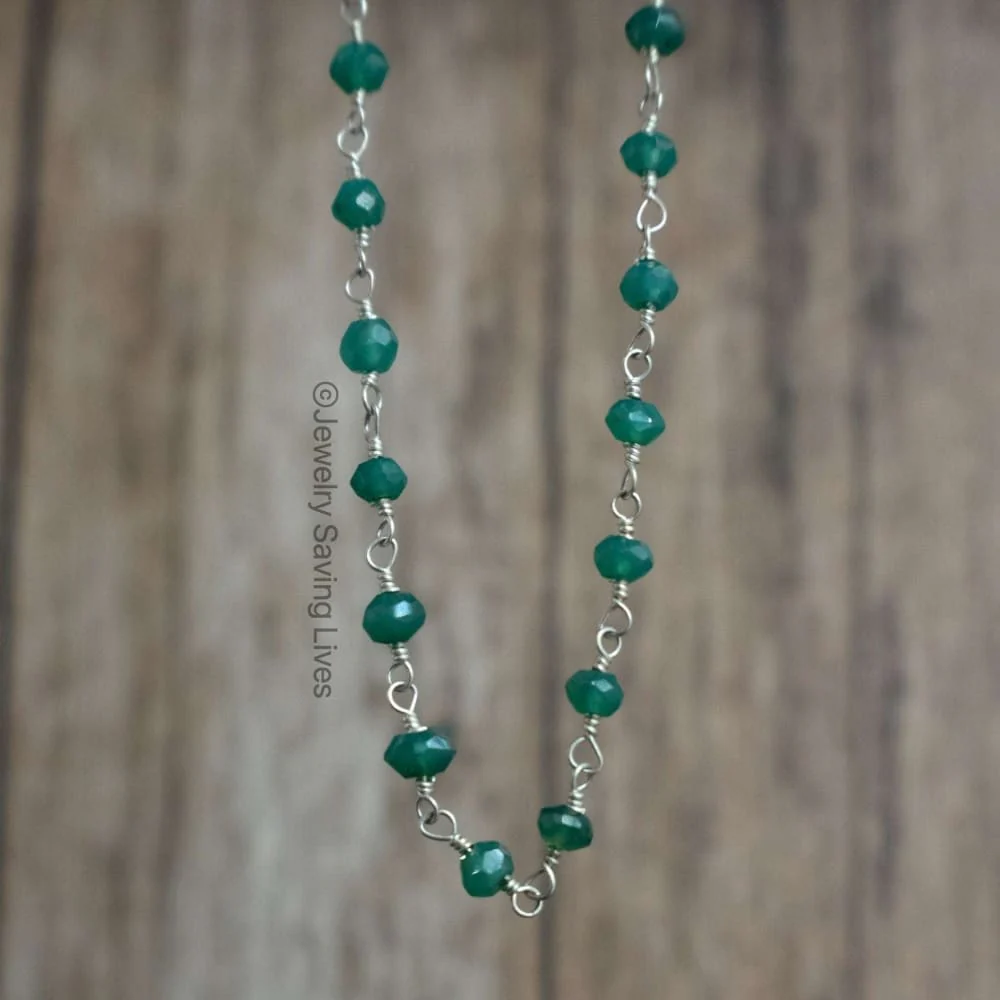 Emerald Beaded Necklace - Image 8