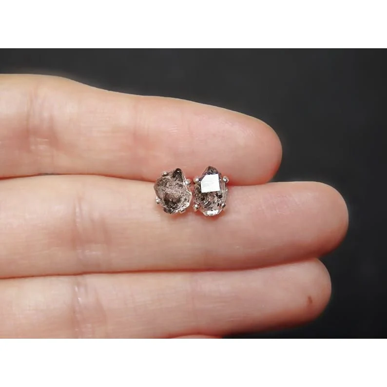 Glowing Herkimer Earrings - Image 4