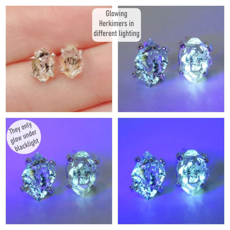 Glowing Herkimer Earrings - Image 5