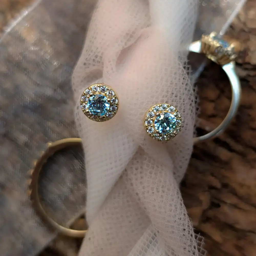 Halo Stud - Aquamarine - Image 8