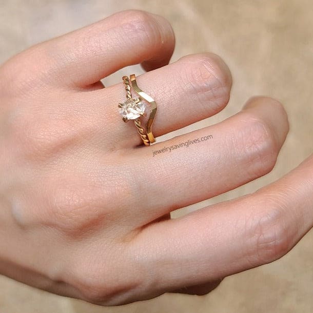 Herkimer Diamond and Accent Band Set - Image 4