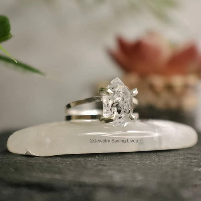 Herkimer Ring - Double Band - Image 5