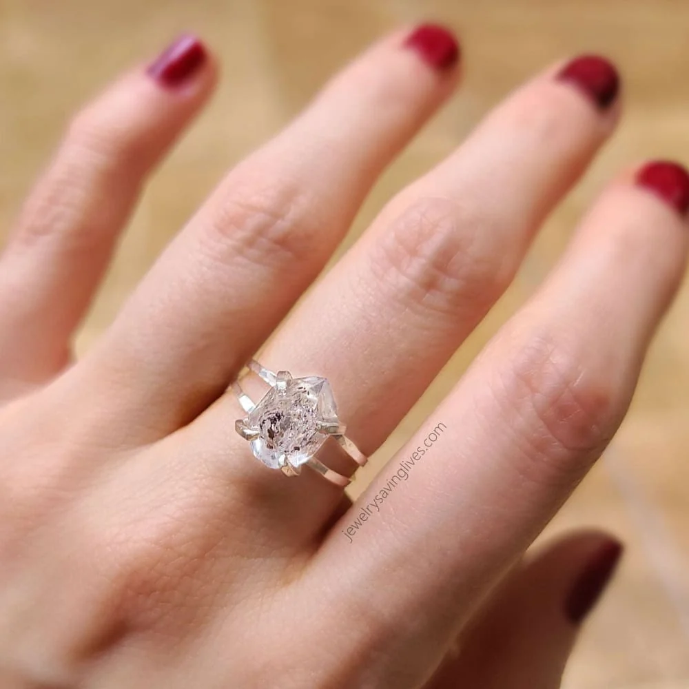 Herkimer Ring - Double Band - Image 7