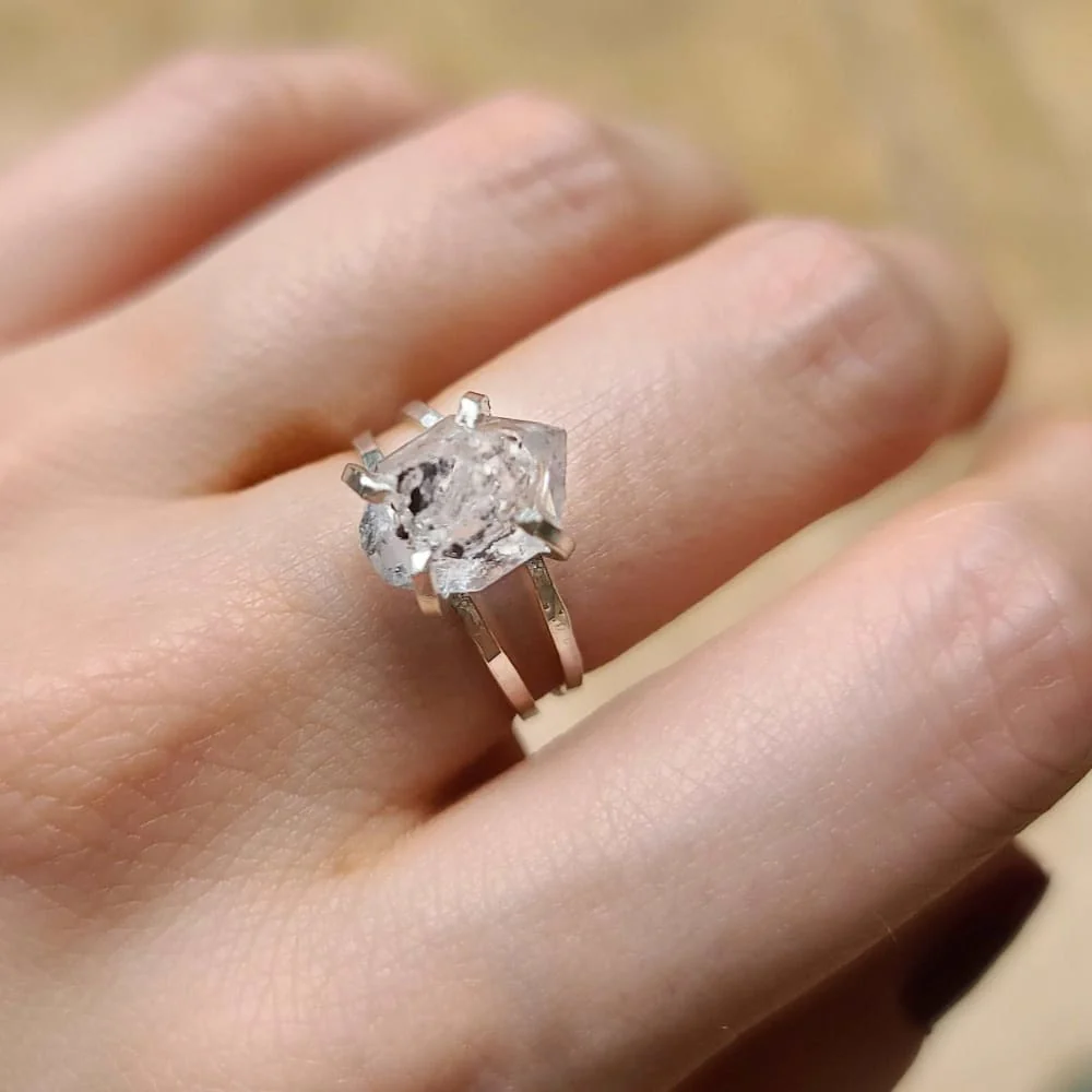 Herkimer Ring - Double Band - Image 8