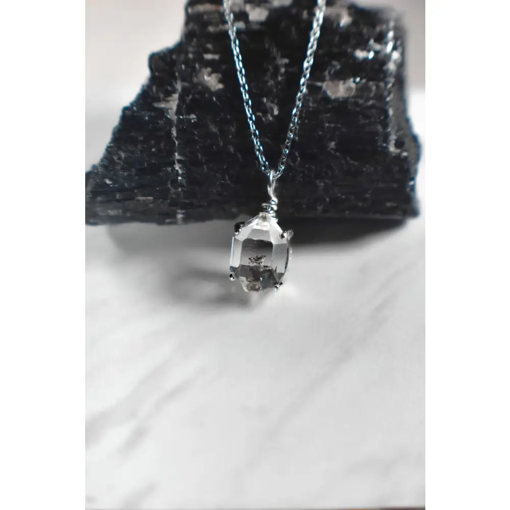 Herkimer Diamond Glowing Necklace - Image 7