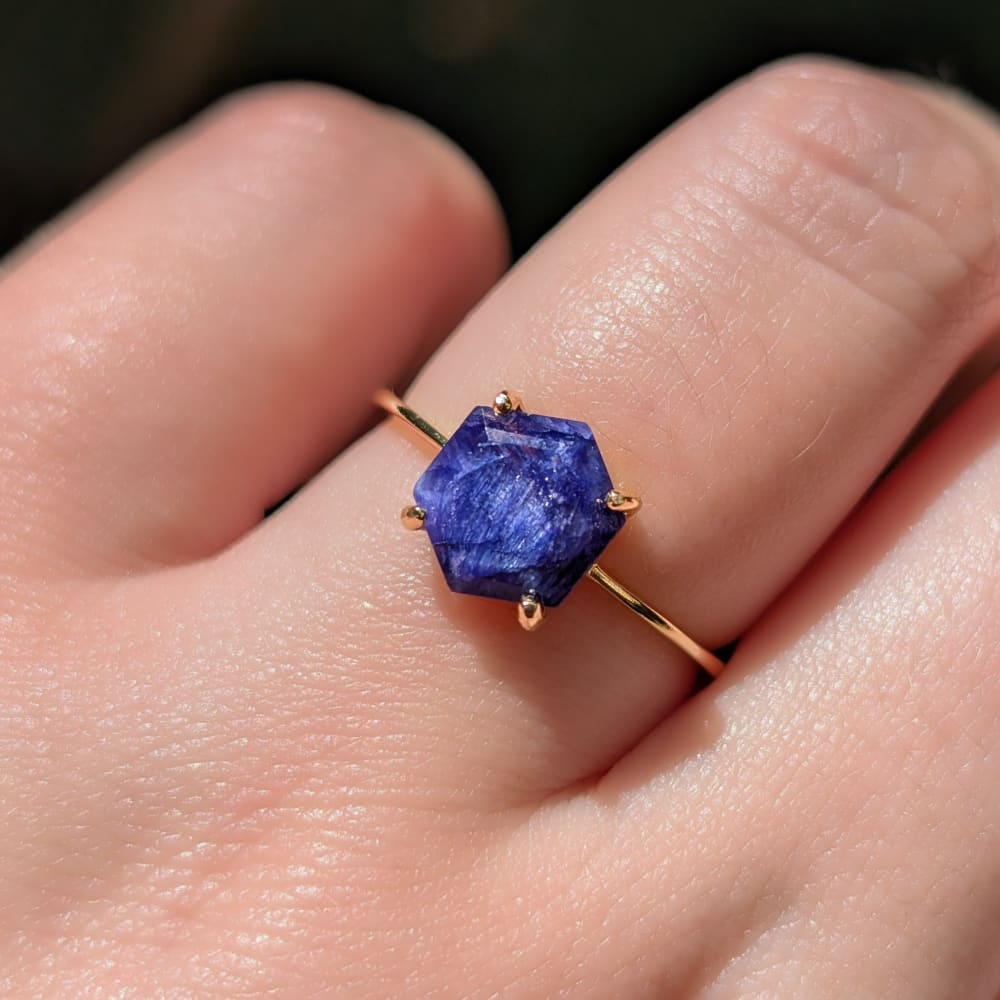 Hexagon Sapphire Ring - Image 17