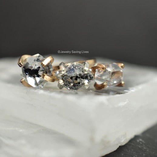 Horizontal Herkimer Diamond Ring - Image 7