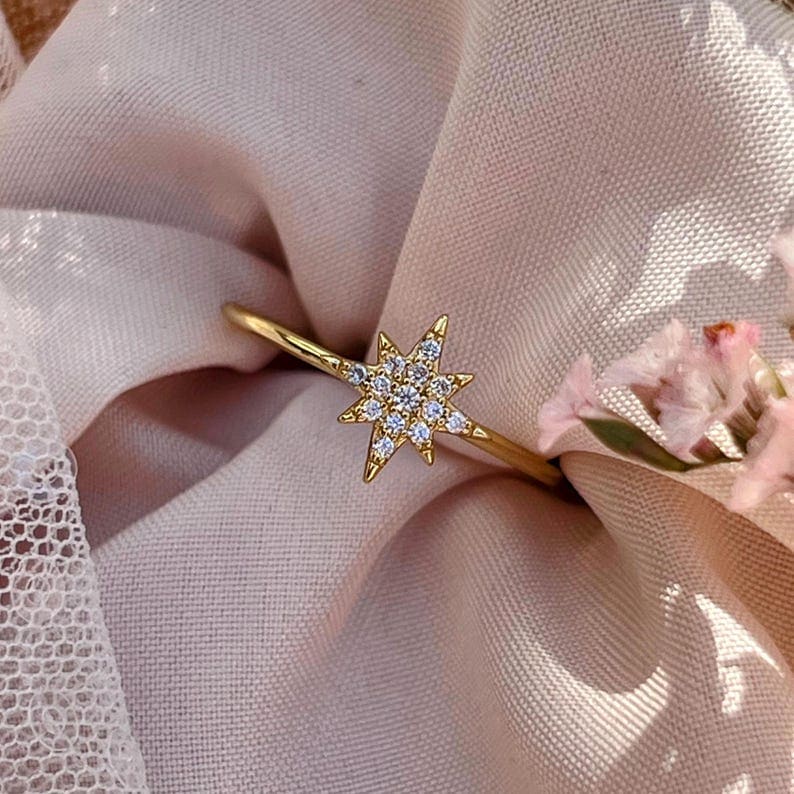 Moissanite Star Ring - Image 4