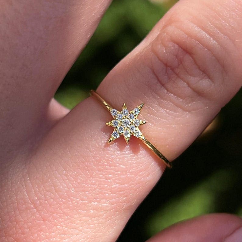 Moissanite Star Ring - Image 5