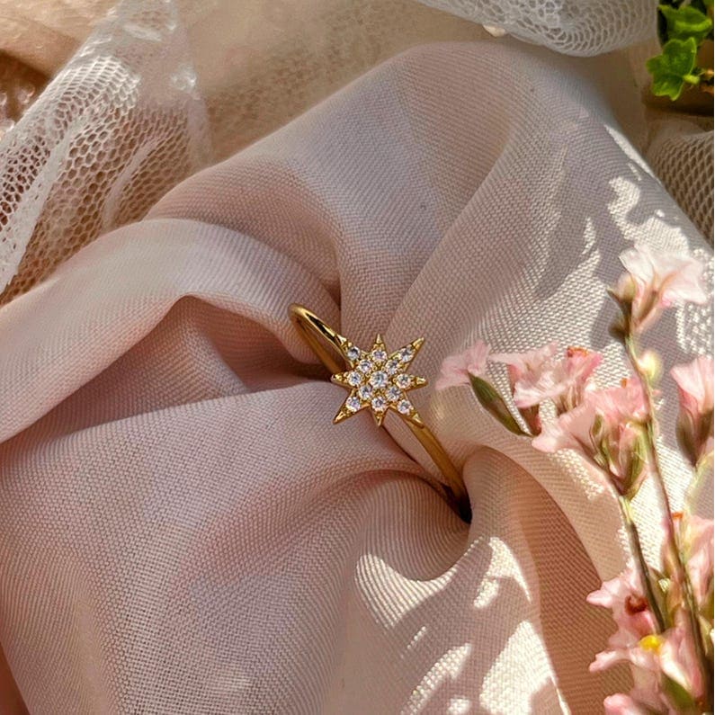 Moissanite Star Ring - Image 6