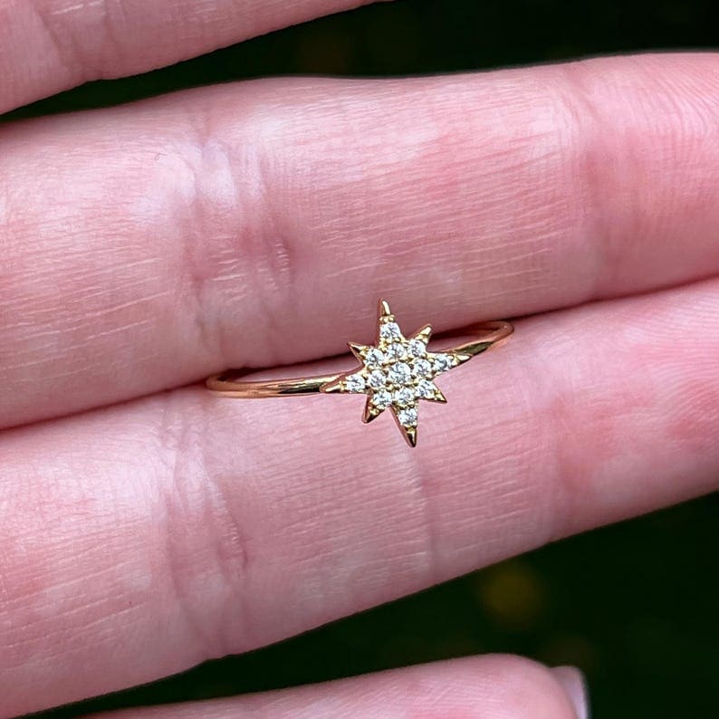Moissanite Star Ring - Image 7