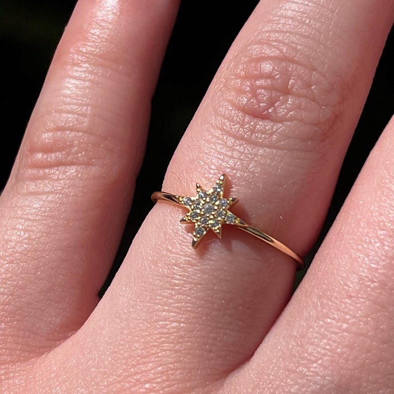 Moissanite Star Ring - Image 8
