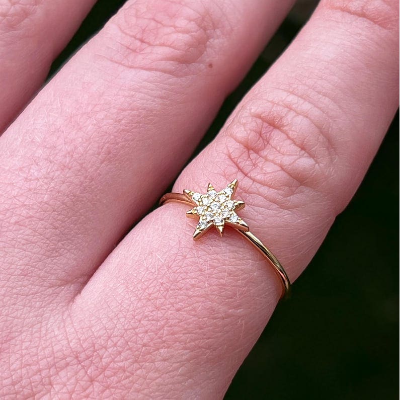 Moissanite Star Ring - Image 9