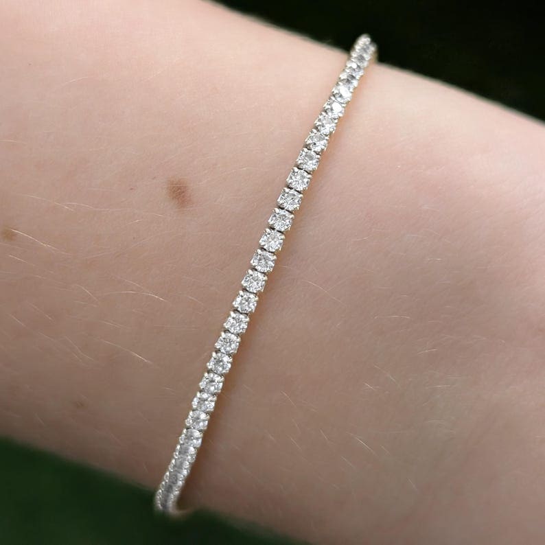 Moissanite Tennis Bracelet - Image 8