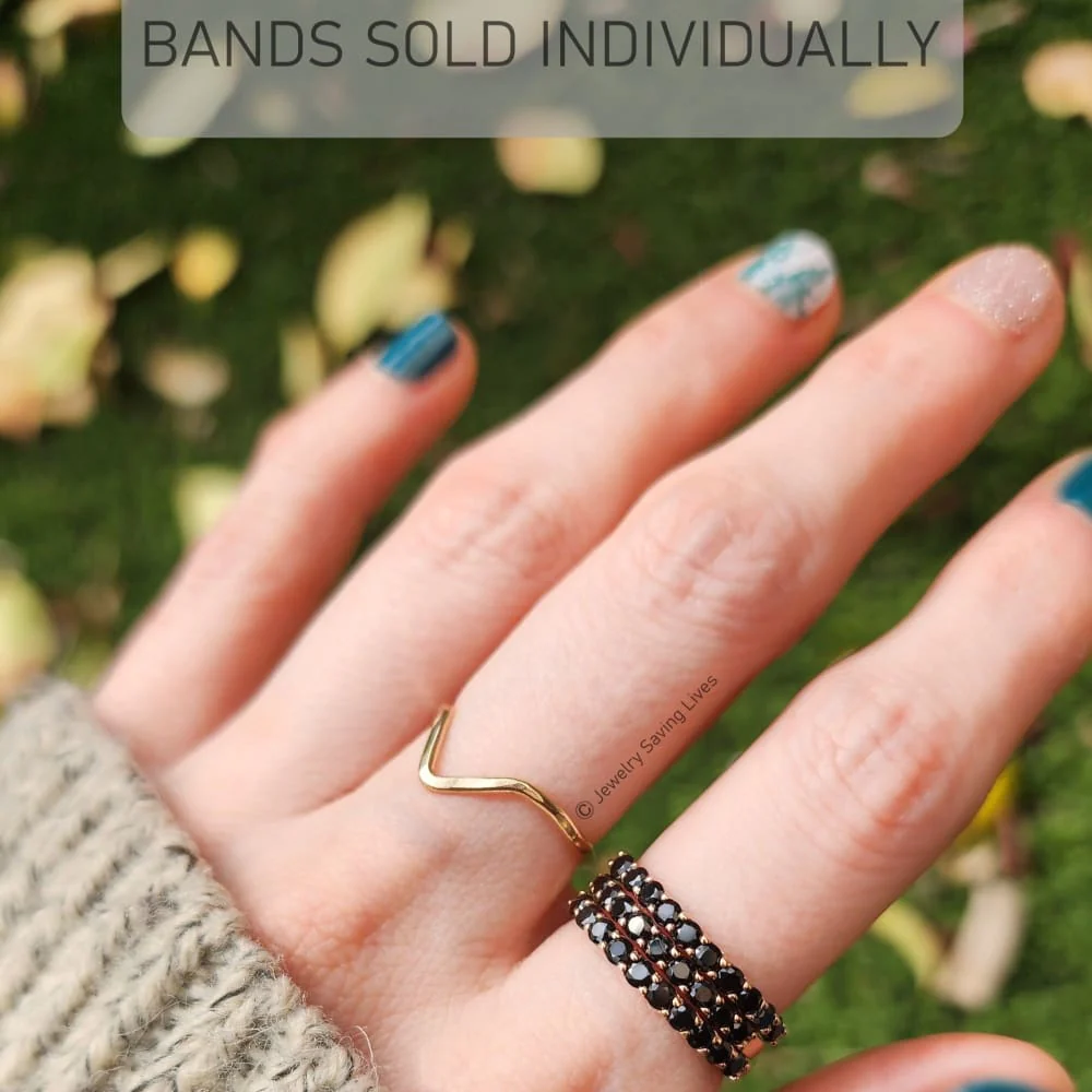Onyx Half Eternity Band - Image 4