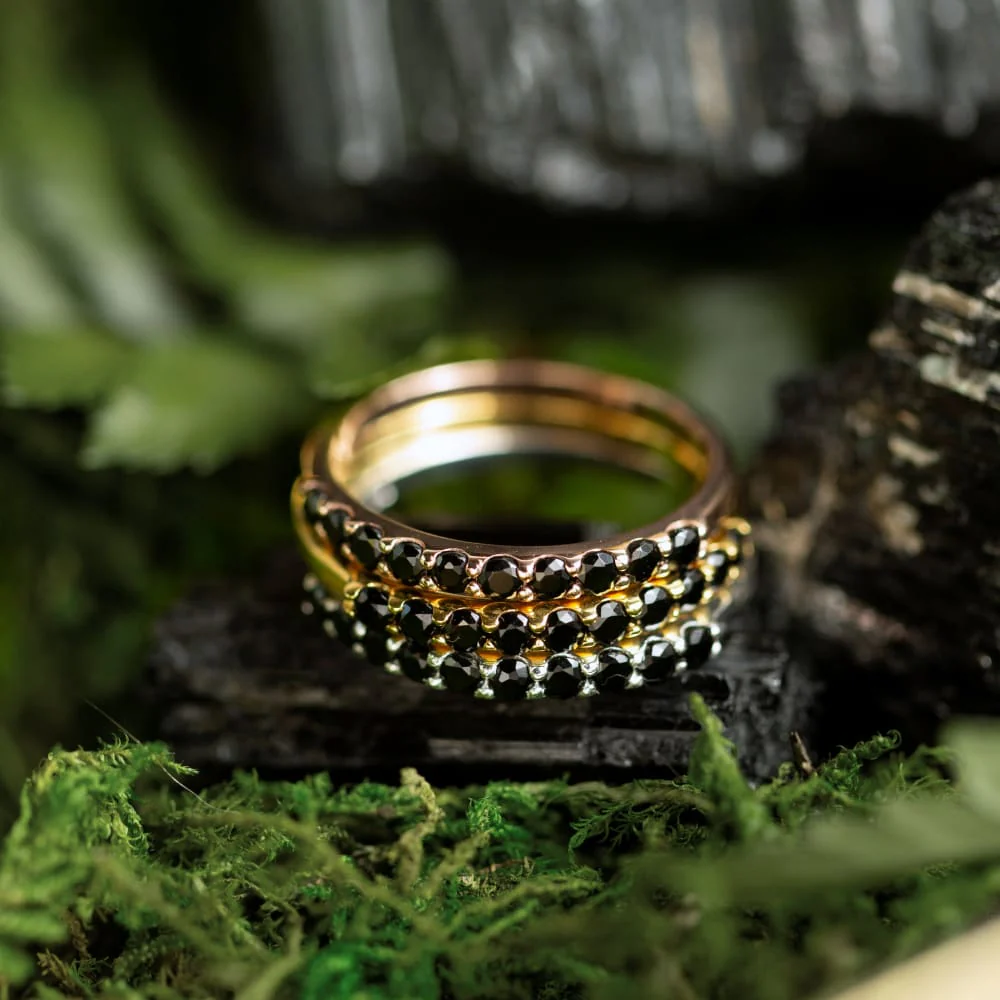 Onyx Half Eternity Band - Image 5