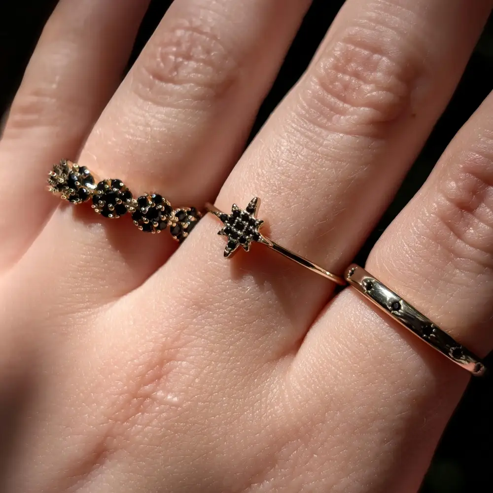 Onyx Star Half Eternity Band - Image 4
