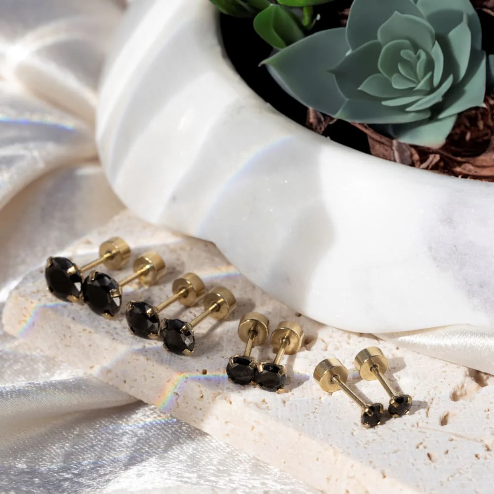 Onyx Stud Earrings - Image 6