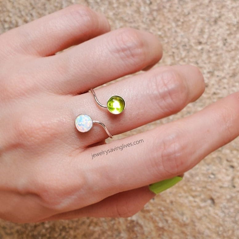 Peridot and Opal Ring (small) - Image 4
