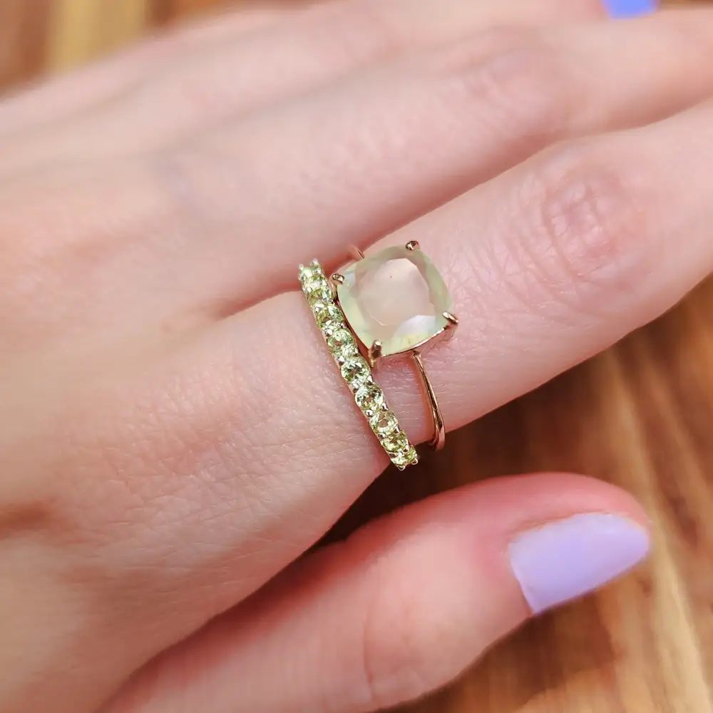 Peridot Half Eternity Band - Image 5