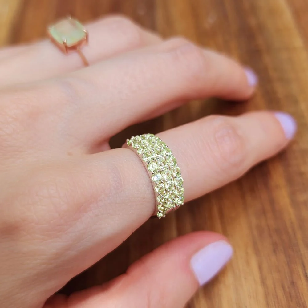 Peridot Half Eternity Band - Image 9