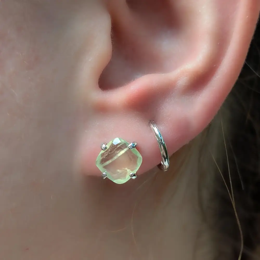 Prehnite Earrings - Image 4