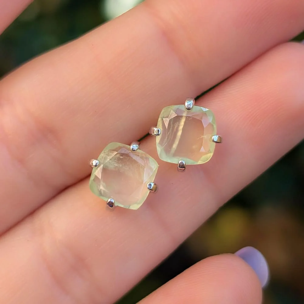 Prehnite Earrings - Image 5