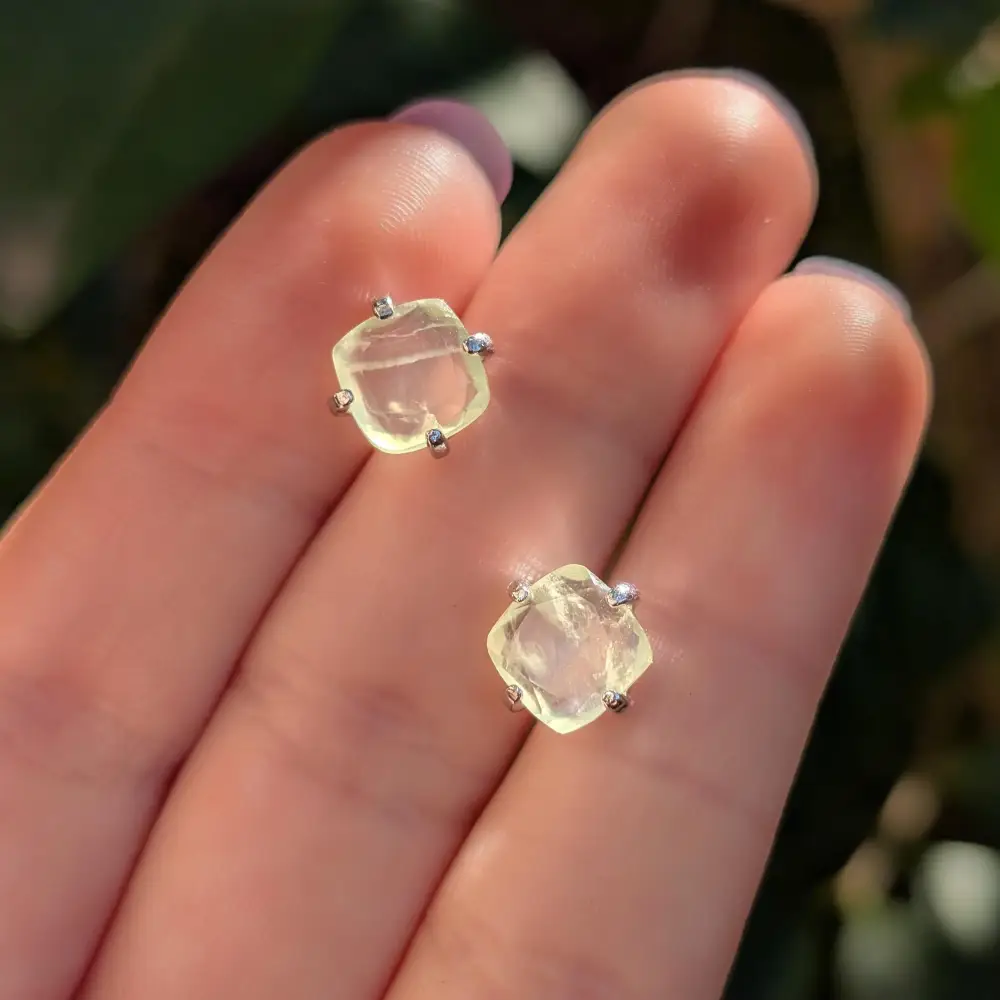 Prehnite Earrings - Image 6