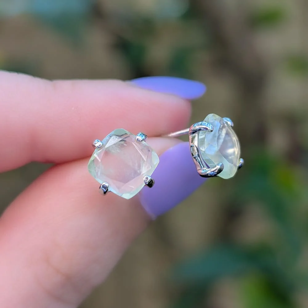 Prehnite Earrings - Image 7