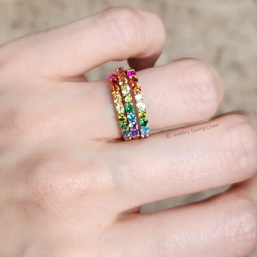 Pride Half Eternity Band - Image 5