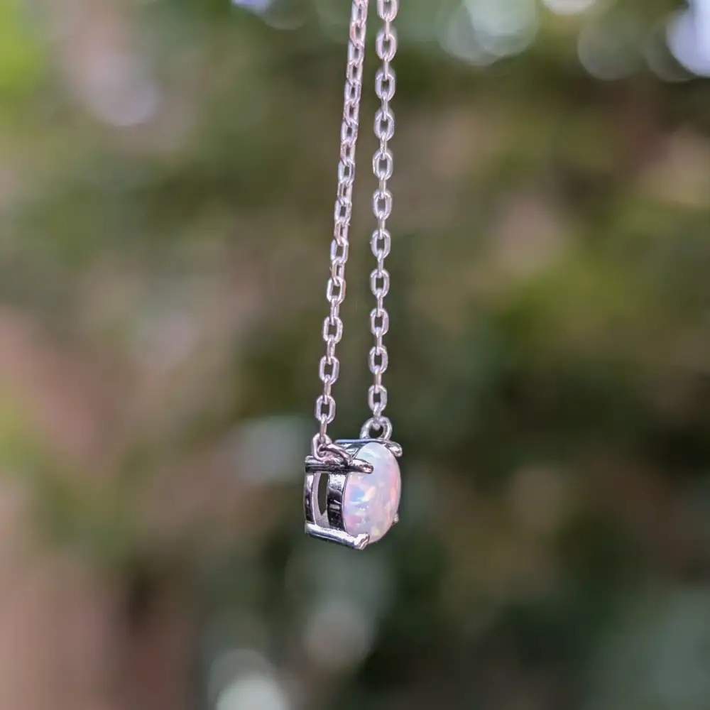 Round Opal Necklace - Image 5