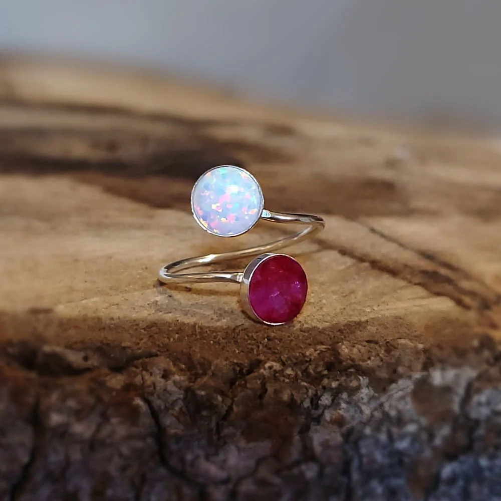 Ruby and Opal Ring - Image 5