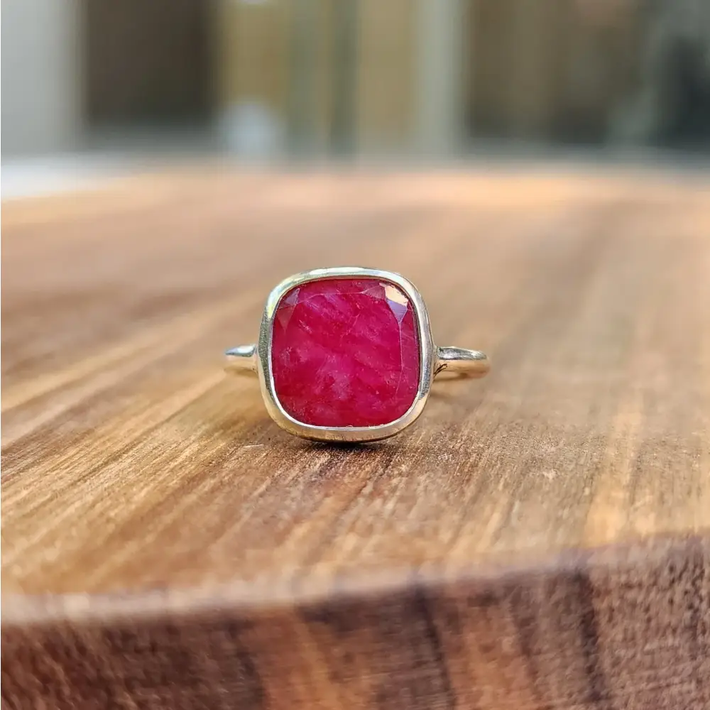Ruby Bezel Ring - Image 4